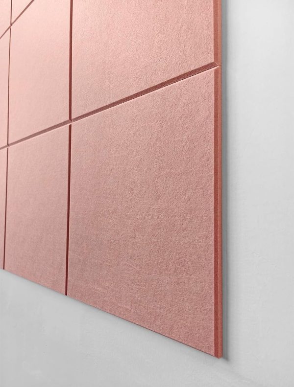 Large Cork Board Alternative - 12-Pack Felt Wall Tiles with Safe Removable Adhesive Tabs, Cork Wall Tiles Bulletin Board Home Office Essentials - Pink - Image 5