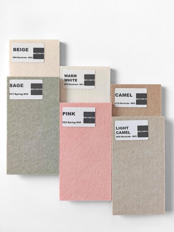 Large Cork Board Alternative - 12-Pack Felt Wall Tiles with Safe Removable Adhesive Tabs, Cork Wall Tiles Bulletin Board Home Office Essentials - Pink - Image 6